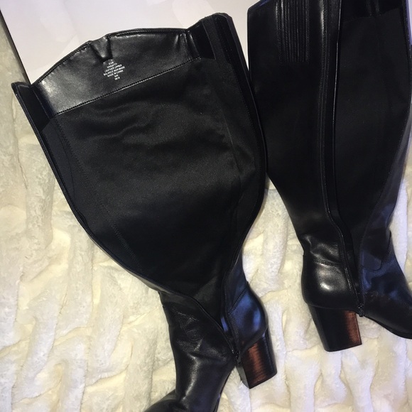 Nine West genuine leather Natty tall boots, Women’s 6.5M, black. New in box! - Picture 9 of 15